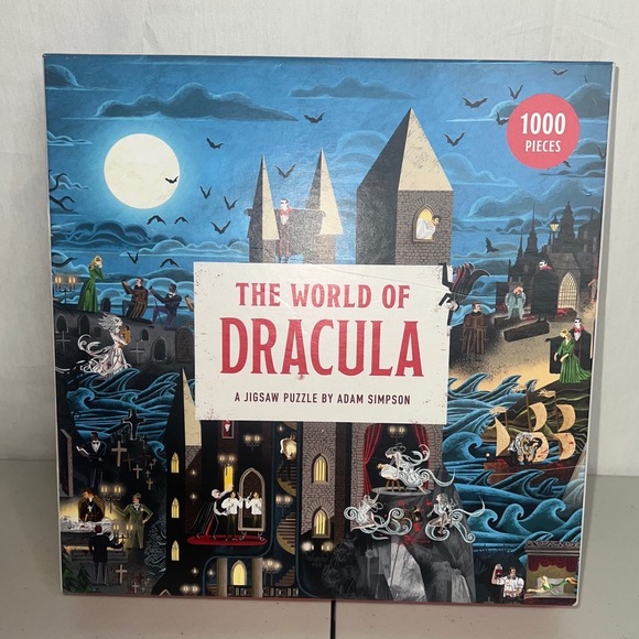 The World of Dracula 1000 Piece Jigsaw Puzzle by Adam Simpson Laurence King - Picture 2 of 3